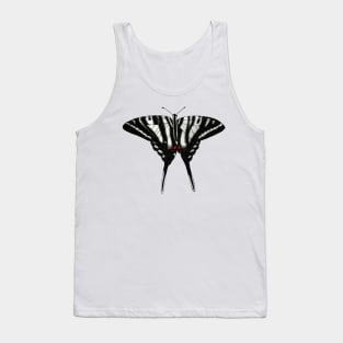 Zebra Swallowtail Butterfly Drawing Tank Top